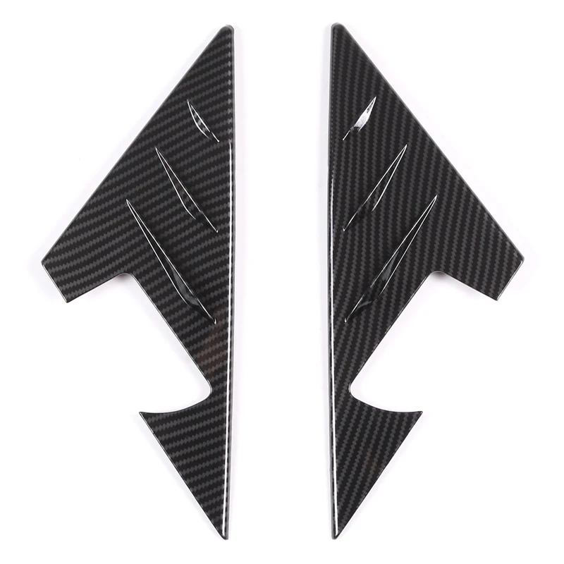 For BMW 3 Series G20 2020-2024 ABS Carbon Fiber Rearview Mirror Side Triangle Spoiler Trim Decorative Sticker Car Accessories