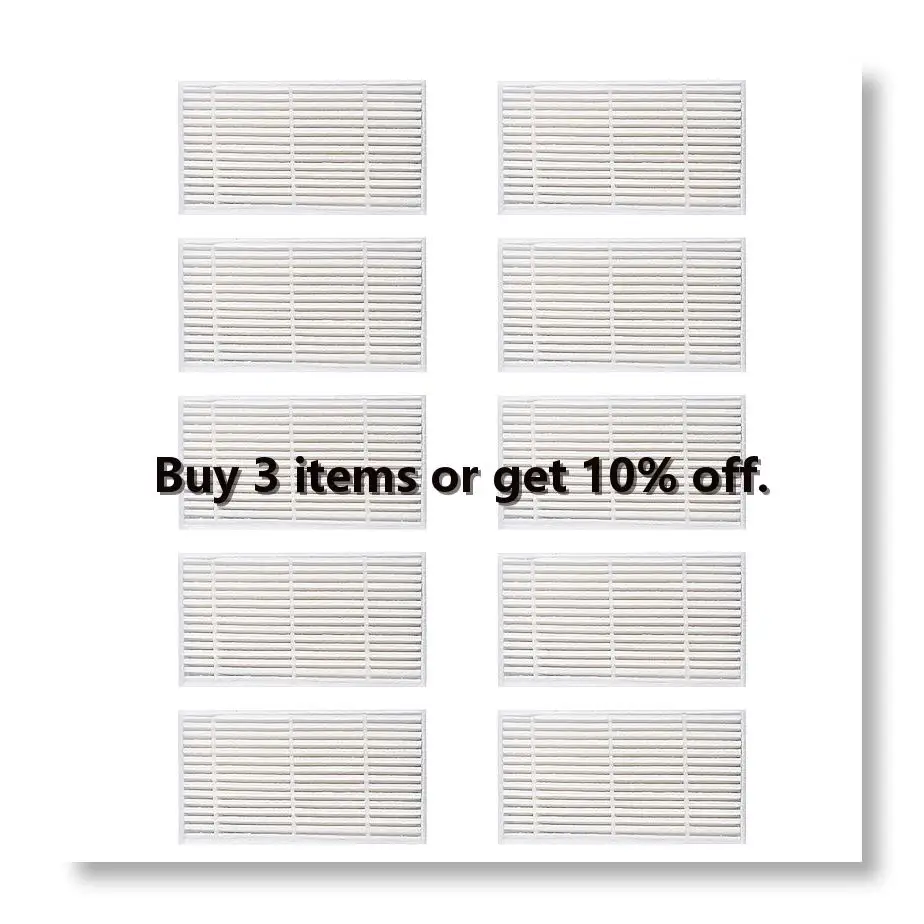 10 Piece Hepa Filter For Chuwi Ilife V3/V3+/V5/V5S Sweeping Robot Vacuum Cleaner Parts For Home
