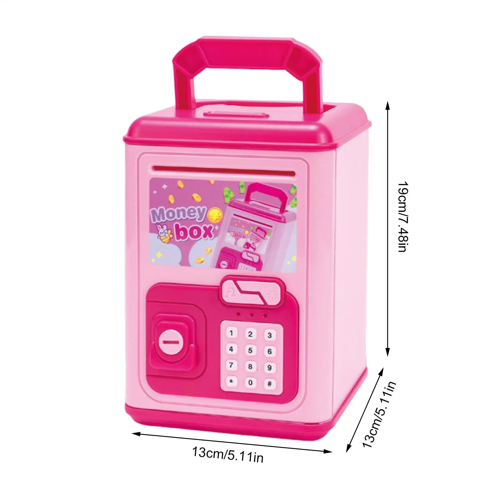 어린이를위한 은행 어린이 전자 변경 케이스 어린이를위한 재미있는 뮤지컬 돈 은행 5-10 년 학생 크리스마스 생일 부활절