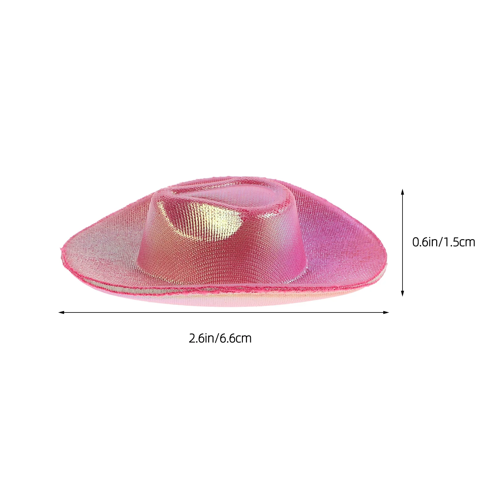 6Pcs Mini Western Cowboy Bottle Cap Hats Cute Plastic Party Decoration Craft Supplies Cowboy Hats for Party Dress Up