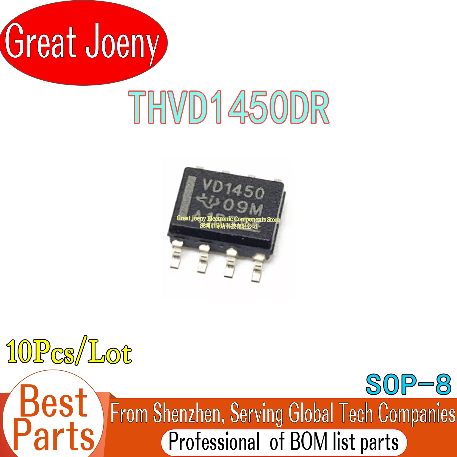 

(10 Piece)100% New VD1450 THVD1450DR THVD1450 IC Chipset SOP-8
