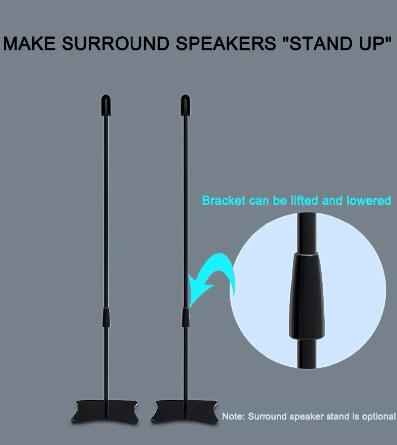 High Definition Surround Sound Home Theater 7.2 Channel Speaker System Including 4 PCS Satellite Speakers and Two Sets Subwoofer