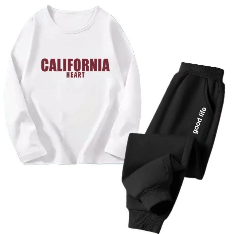 

Boys California Letter Clothes Set Spring Autumn Streetwear Long Sleeved Top+pants Kids Outfit Boys Fashion Clothes Set