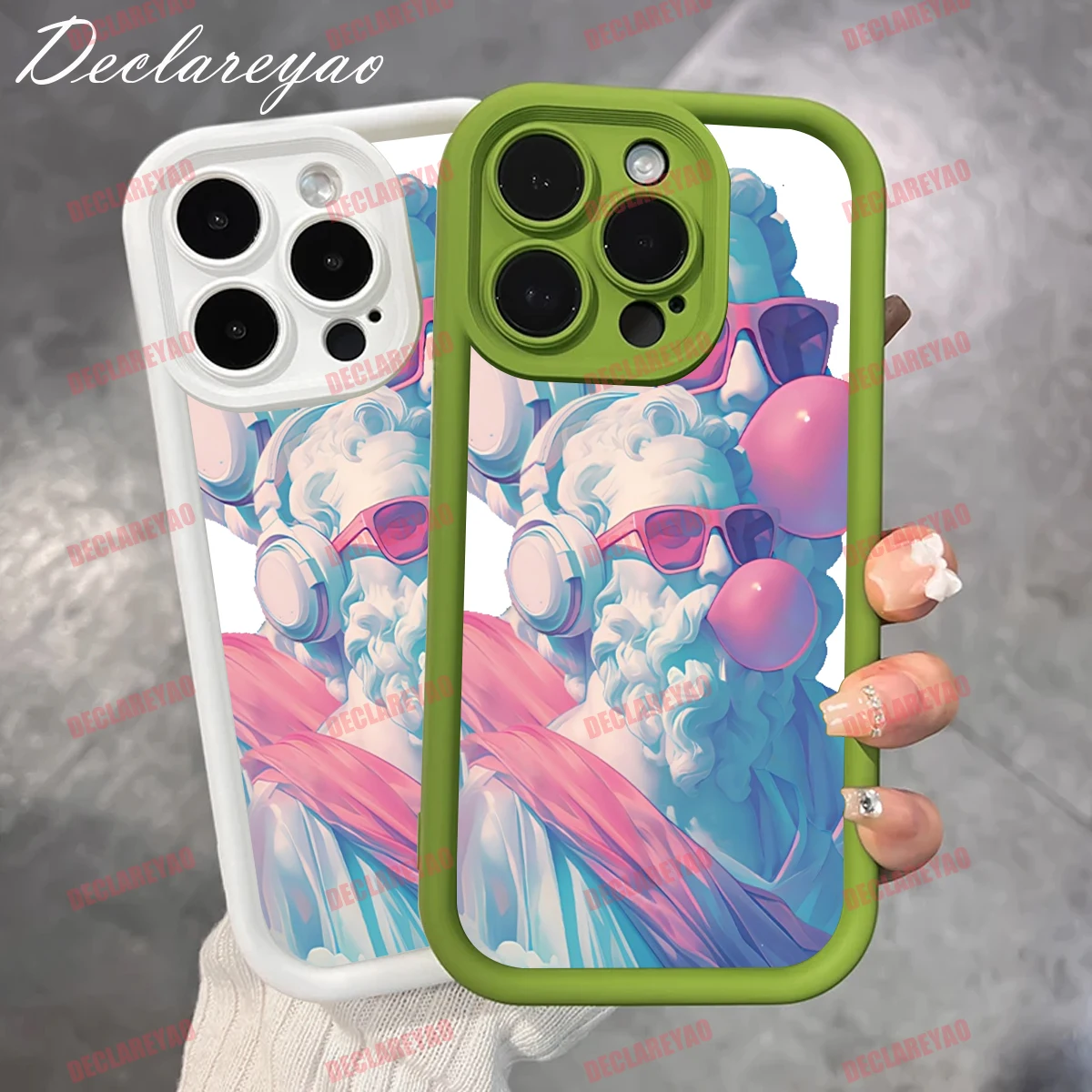 DECLAREYAO حافظة رفيعة خفيفة ناعمة من البولي يوريثان الحراري غير اللامع لهاتف Realme 20 Pro 30 P1 50A Note C21Y 8 N55 N65 C12 Narzo Plus حافظة مضادة للصدمات