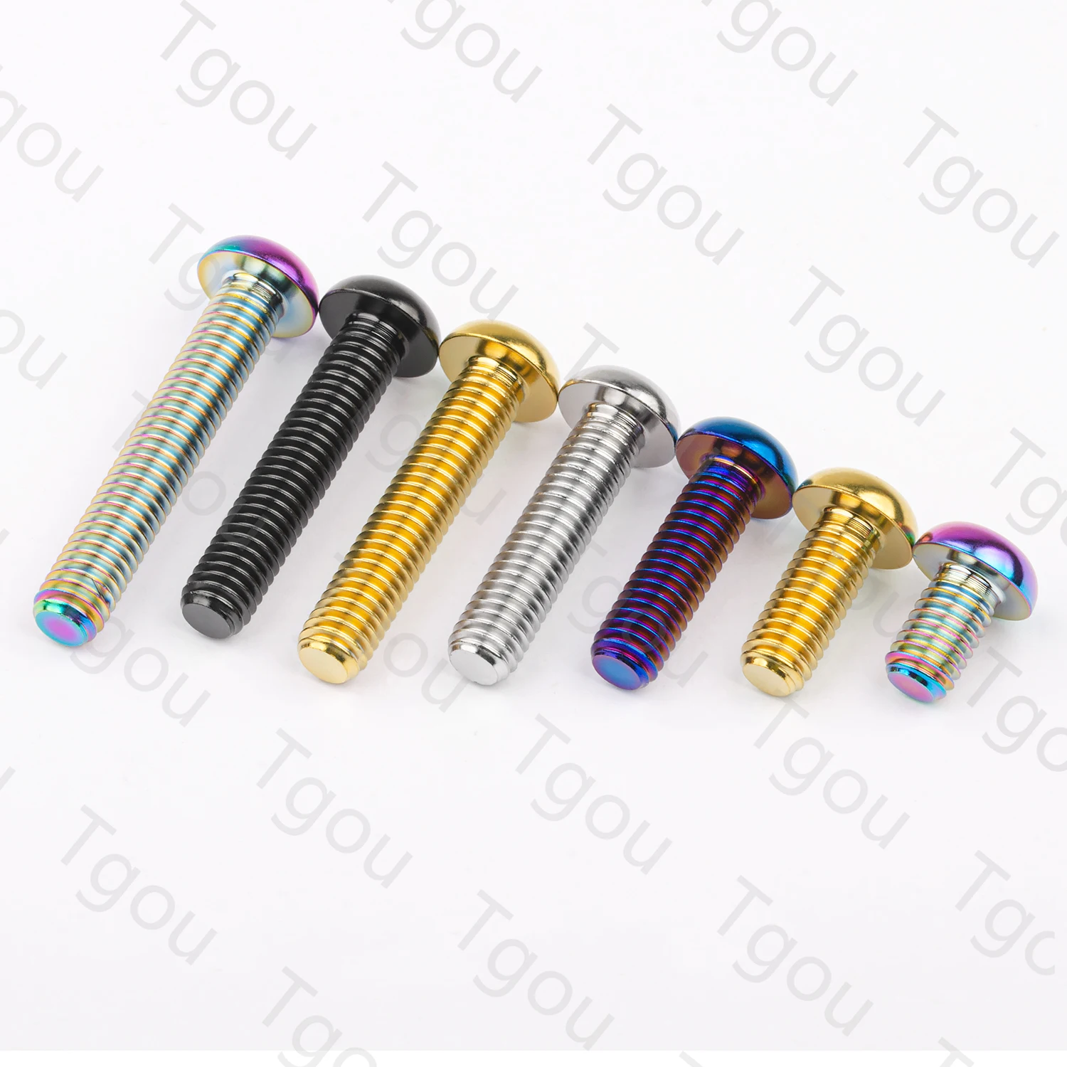 Tgou Titanium Bolt M6x10 15 20 25 30 35mm T30 Torx Head Screws for Bike Motorcycle Car Refit Fastener