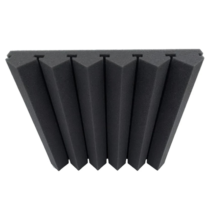 Paneles de espuma acústica de 30x30x5cm, 6 uds., para estudio, KTV, tratamiento insonorizado, almohadillas de pintura, pegatinas de papel para pared-ABQU