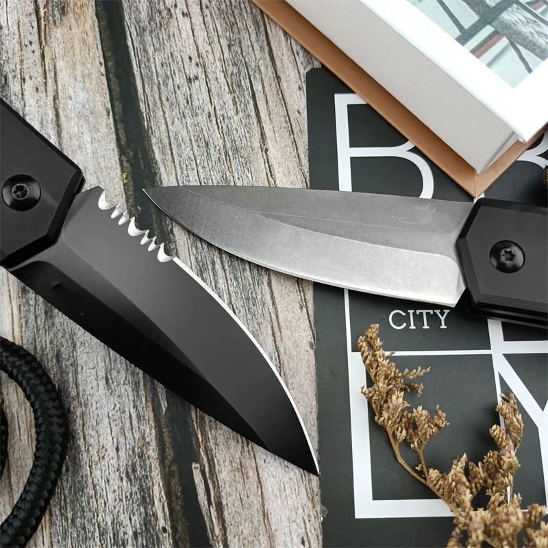 KS7200 Carry Small Knife Outdoor D2 Blade Aluminum Alloy Handle Hunting Camping EDC Rescue Fishing Folding Knife