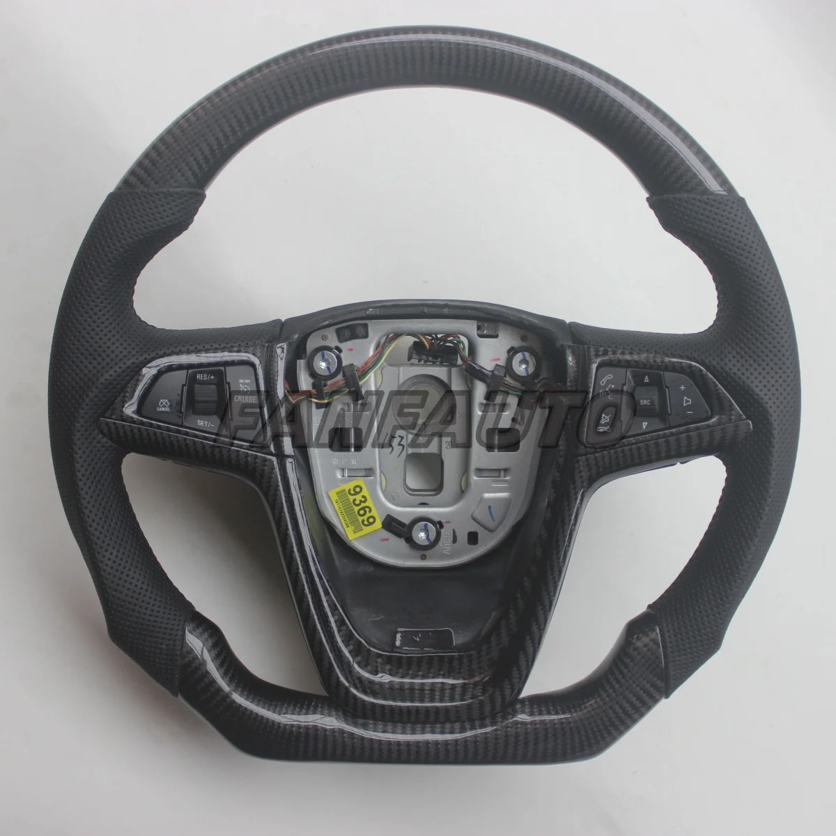 

Replacement D Shape Real Carbon Fiber Steering Wheel with Leather for Opel Astra J 2010-2014