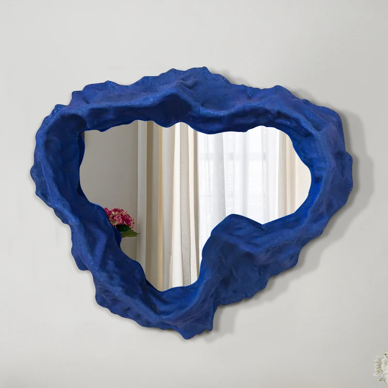 Espejo con marco Para mujer, arte estético nórdico, diseño de espejo de macramé Para dormitorio, accesorios creativos Para Quarto