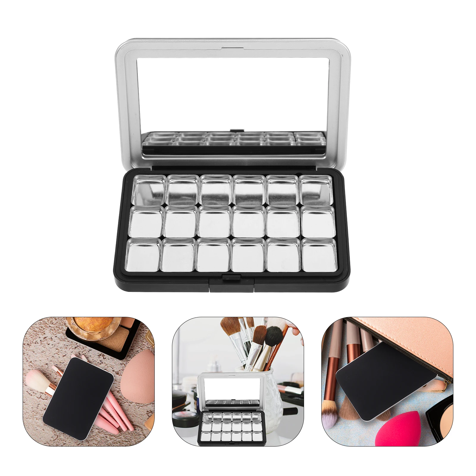 Magnetische Lidschatten-Palette, leere Box, nachfüllbar, DIY-Lippenstift, Concealer, Aufbewahrungsbehälter, Reise-Make-up, Ganizer-Zubehör