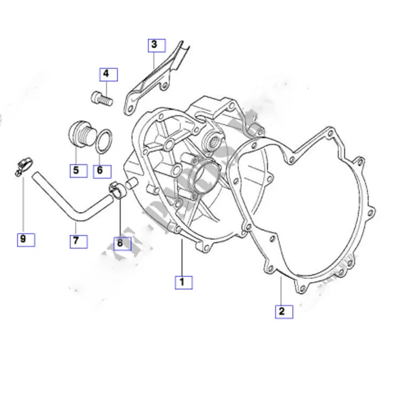 Lopor Motorcycle Engine Crankcase Cover Gask For BMW F650 E169 1993-2003 F650ST 1993-2003