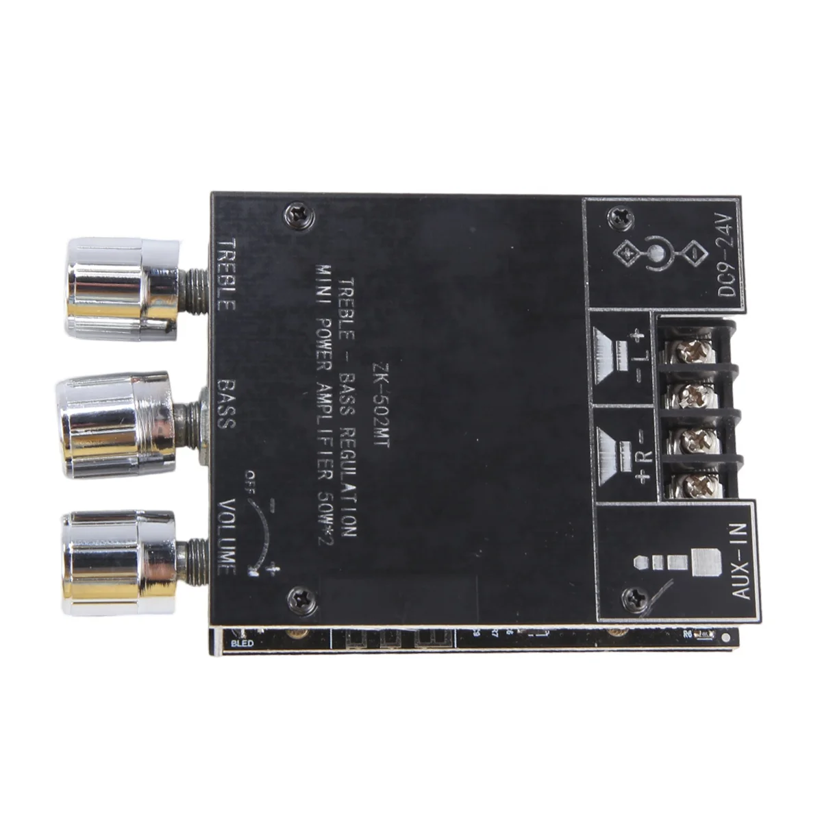 ZK-502MT 502L Bluetooth Amplifier Board 2.0 Channel High Power Audio Stereo Amplifier Board 2x50W Bass Sound AMP