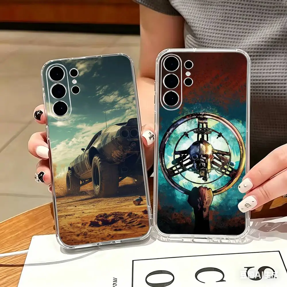 Crazy M-Mad M-Max Movie Transparent phone Case For Samsung S25,24,21,22,21,20,10,S9Ultra,Plus,Fe,Lite
