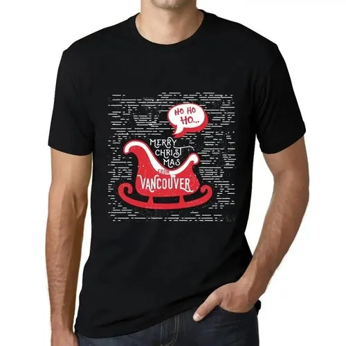 Men's Graphic T-Shirt Ho Ho Ho Merry Christmas From Vancouver Eco-Friendly