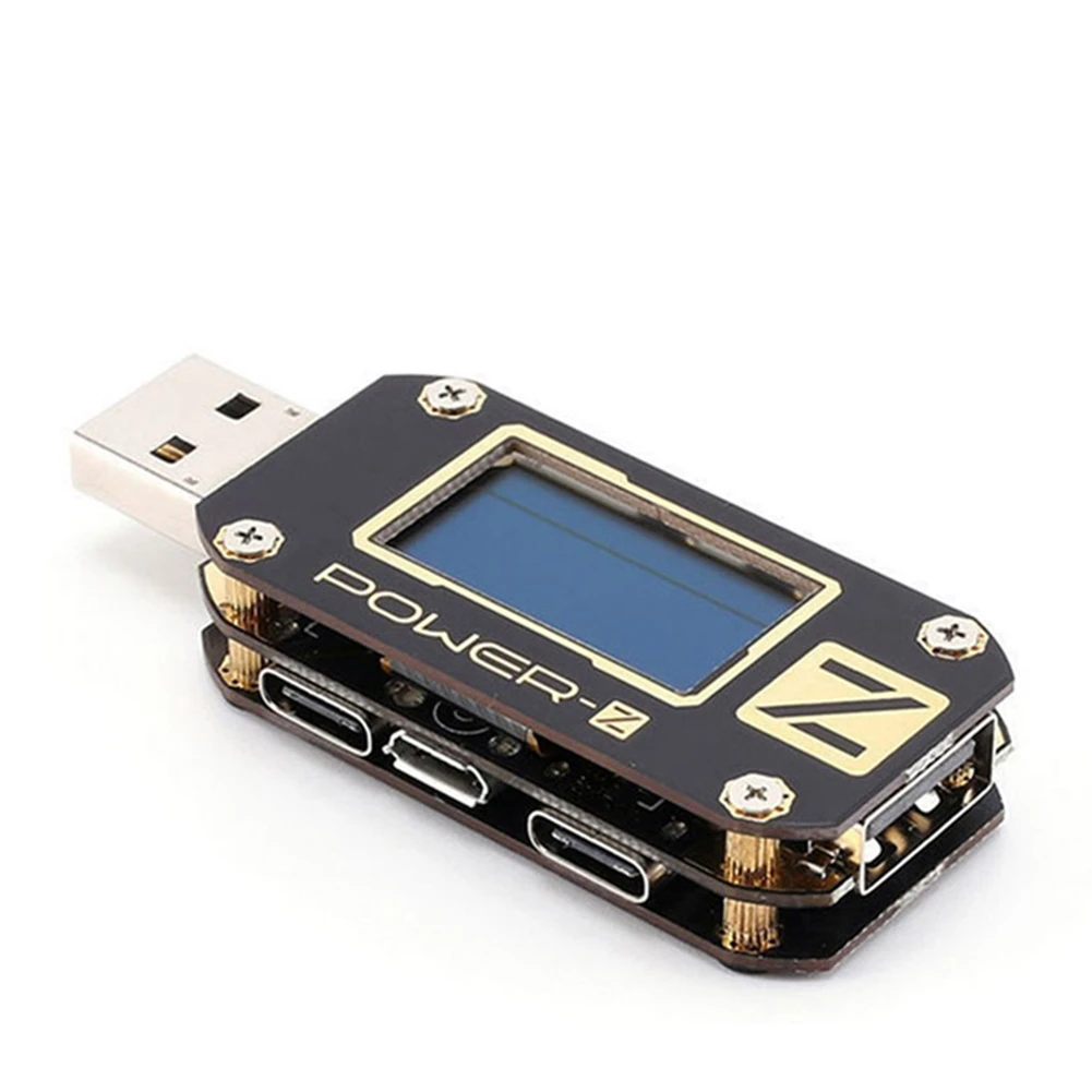 الأحدث! KM001 POWER-Z المحمولة USB PD تستر QC3.0 2.0 PD الفولتميتر الرقمي الجهد الحالي متر قوة البنك الكاشف