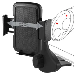 Universal Car Phone Holder for Car CD Slot Mount Phone Holder Stand for iPhone Cell Mobile Phone Holder in Car