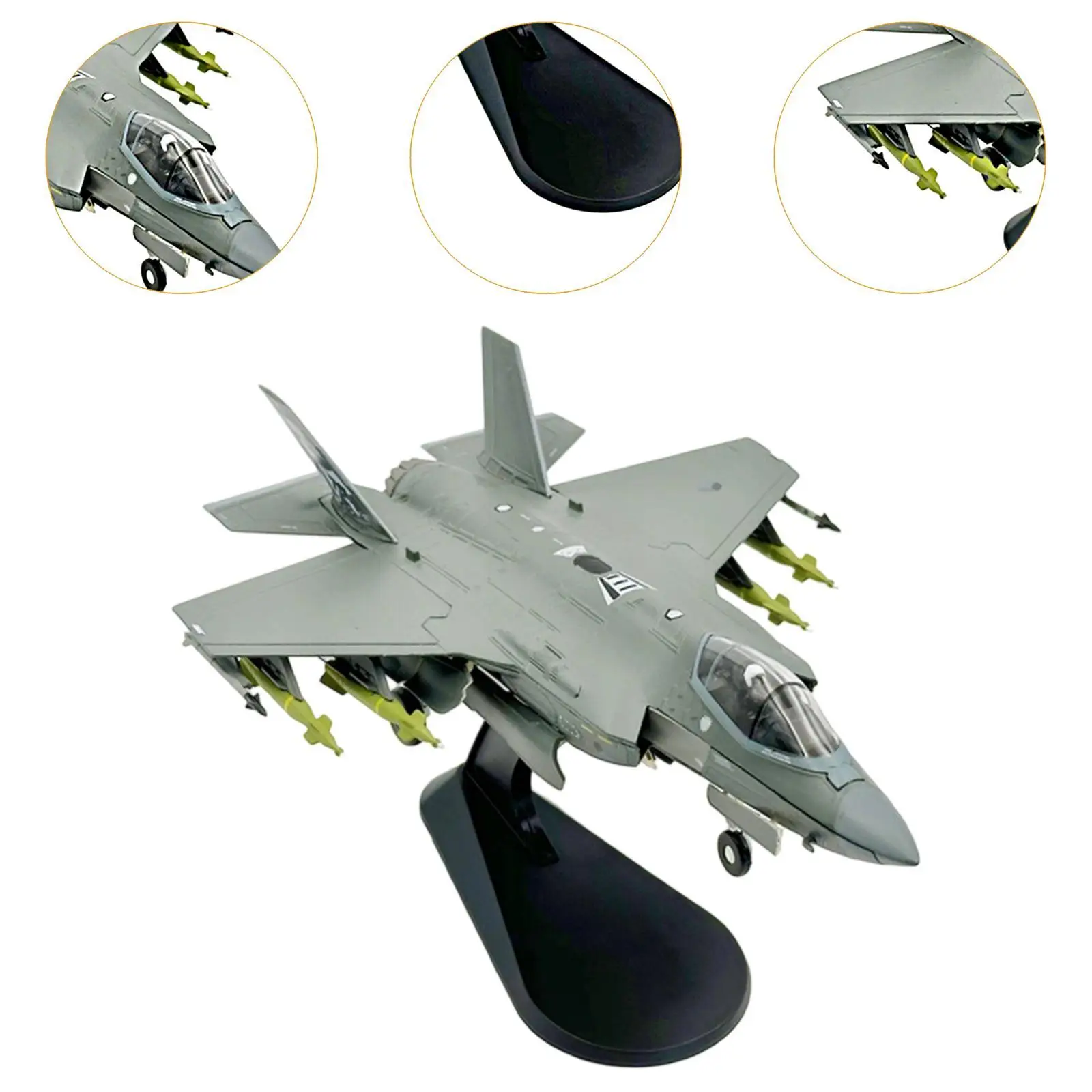 مقياس 1:72 F-35A نموذج طائرة مقاتلة نموذج الوحش وضع عرض موقف طائرة محاكاة الطائرة للبالغين هدية جمع #5