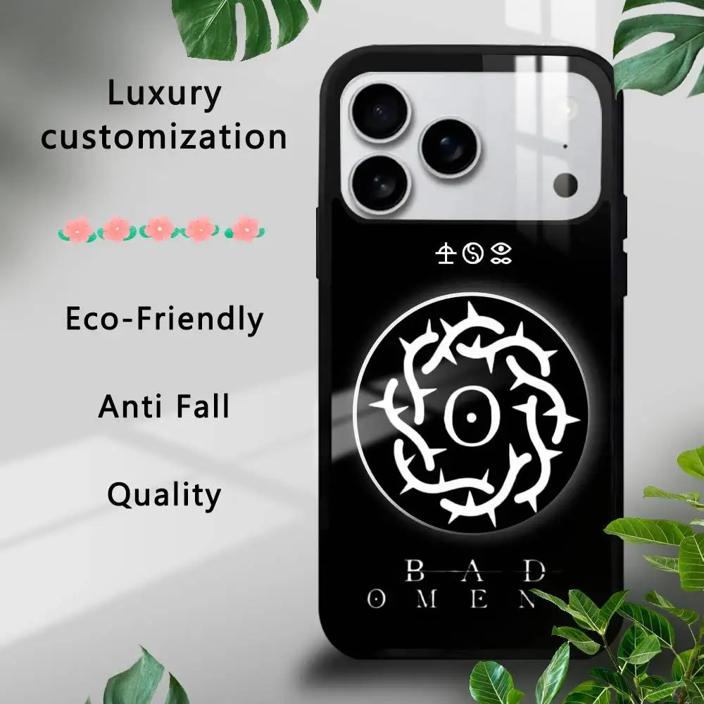 B-Bad O-Omens N-Noah Funda de teléfono para iPhone 17 16 15 14 13 12 11 Pro Xs Max Mini Plus Celulares Funda dura