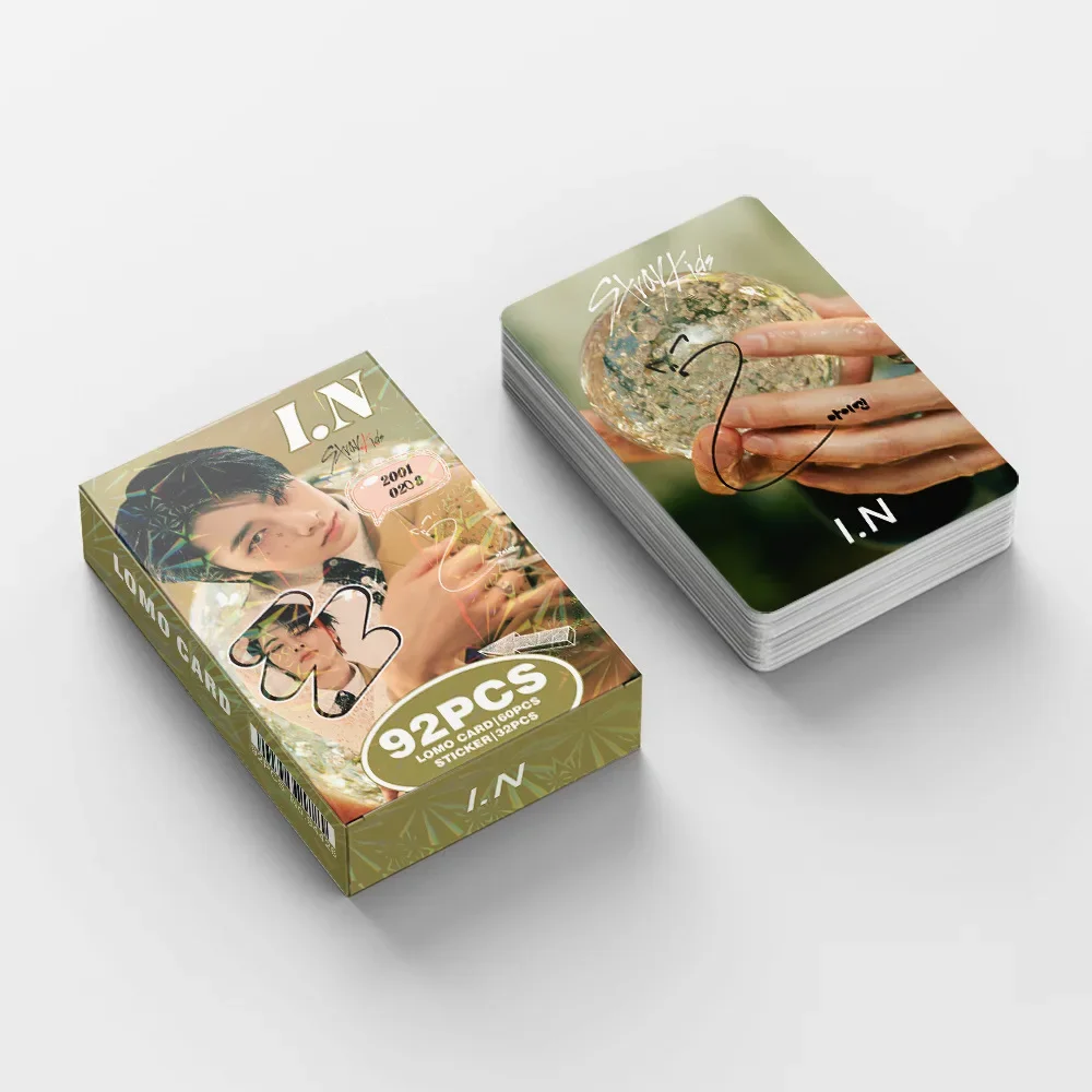 60 + 32 قطعة/المجموعة الكورية المعبود الجوف ألبوم جديد بطاقة الصور فيليكس Seungmin HyunJin Photocard لمحبي جمع