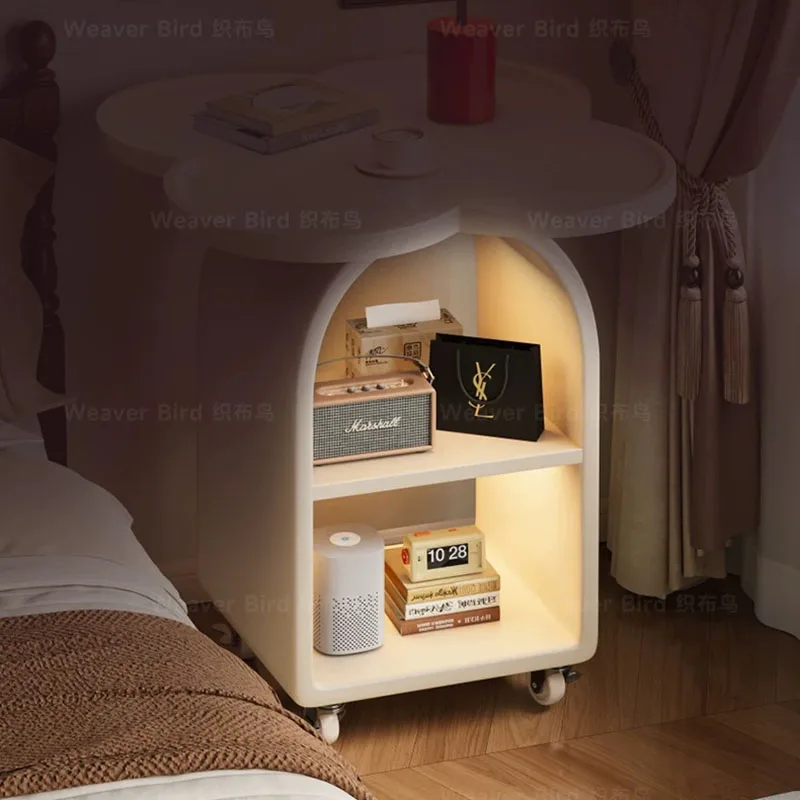 Organizador de lujo para mesita de noche, cajones, almacenamiento, mesita de noche de madera que ahorra espacio, decoración cómoda, mesitas de noche, muebles de salón