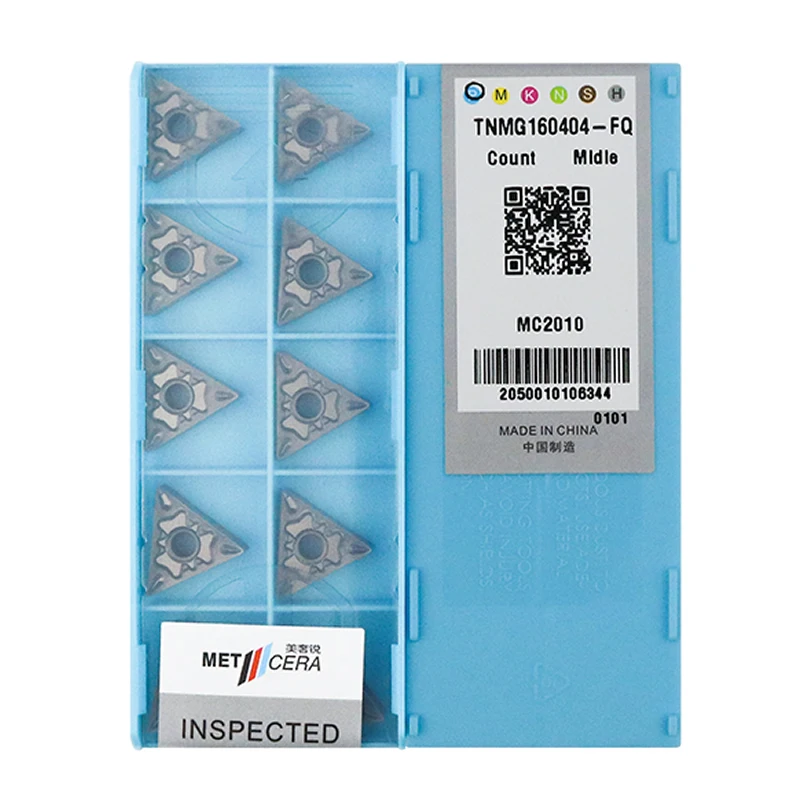 

10 шт. METCERA 100% оригинальный TNMG TNMG160404 TNMG160408 FQ MC2010 токарный станок с ЧПУ, режущие инструменты, карбидные режущие пластины для черновой обработки