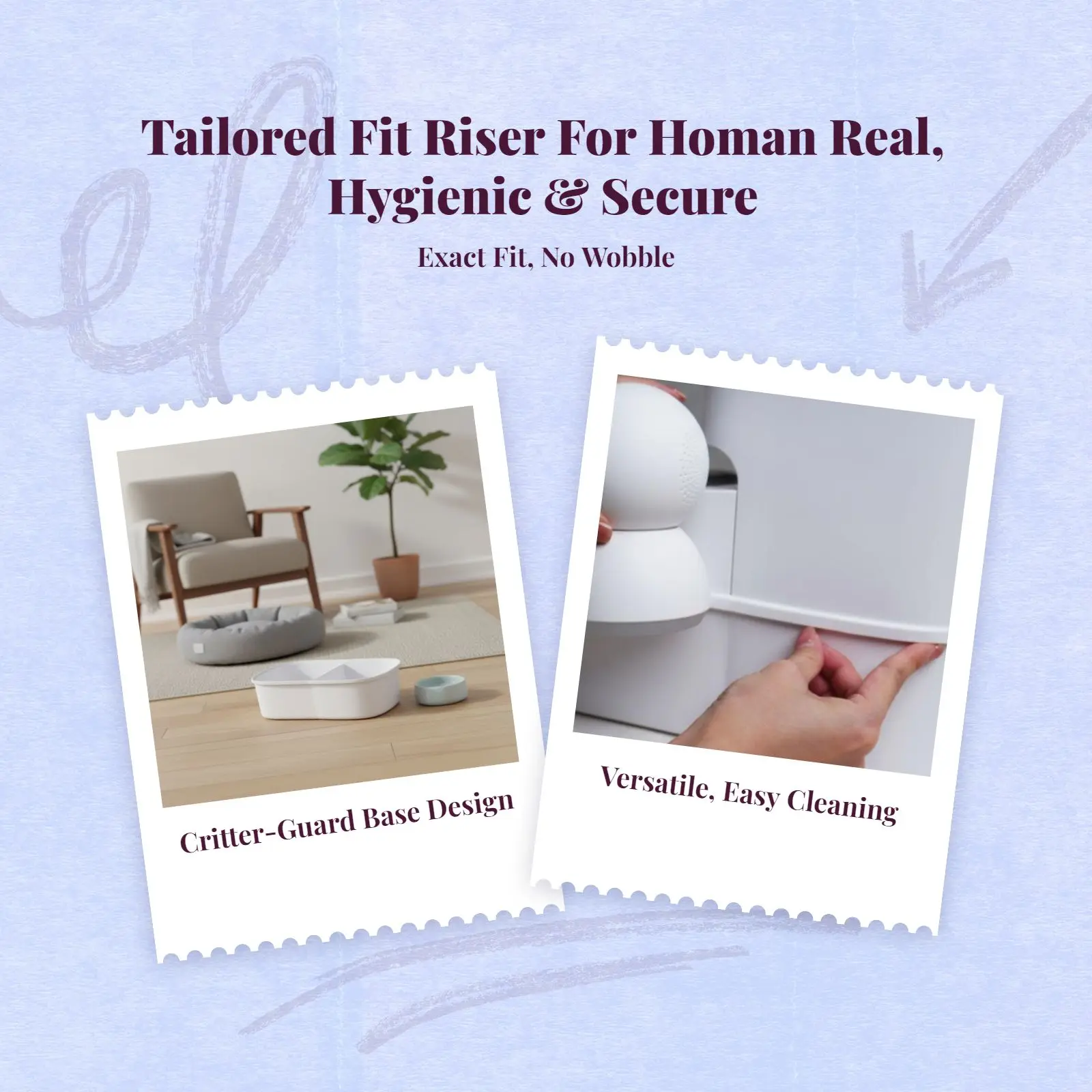 Picture 6: Adjustable elevated pet feeder