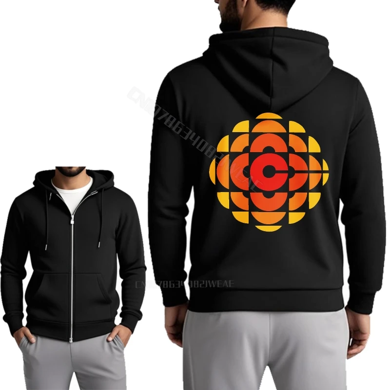 سترة رجالية راحة علوية شعار Cbc على هوديي أسود رجل سستة أنيق جديد البلوز البلوز هوديس العلامة التجارية