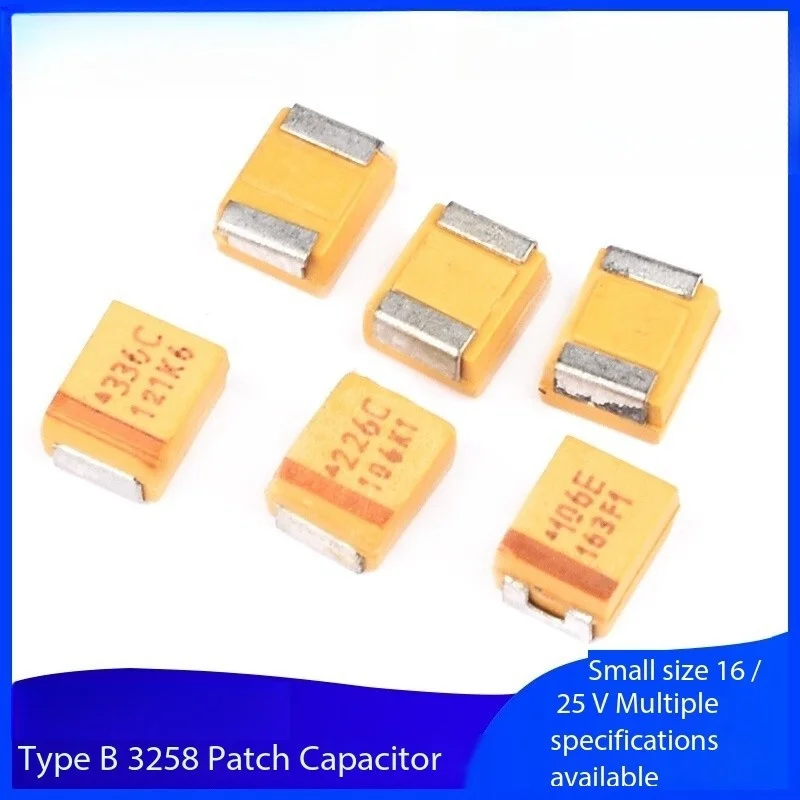 5PCS Type B 3528 SMD Tantalum Capacitor 10/22/33uf 16/25V 106K/226C/336E