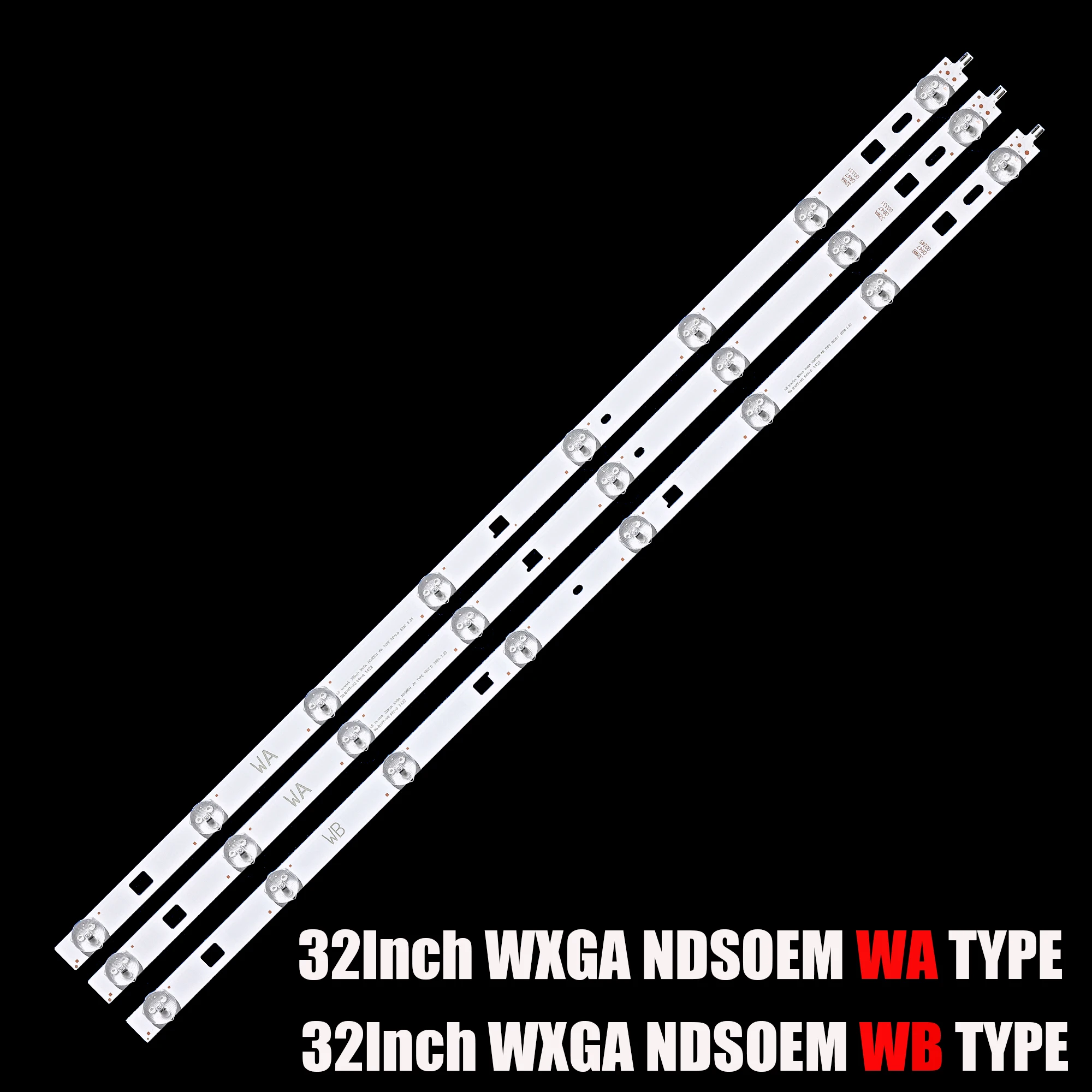 Kit 1/5/10 bandes de rétroéclairage LED pour KDL-32R410B KDL-32R425B KDL-32R420B KDL-32R430B INNOTEK 32 pouces WXGA volontairement SOEM WA WB