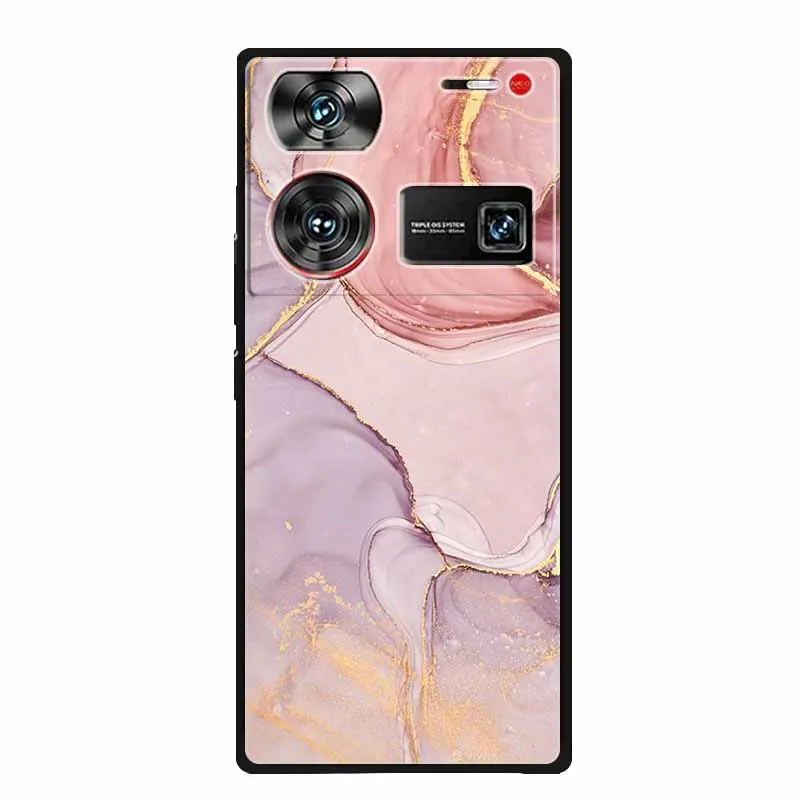 For ZTE nubia Z60 Ultra Case Marble Painted Soft Silicone TPU Phone Cover For ZTE Nubia Z60Ultra 5G Protective Shockproof Coque