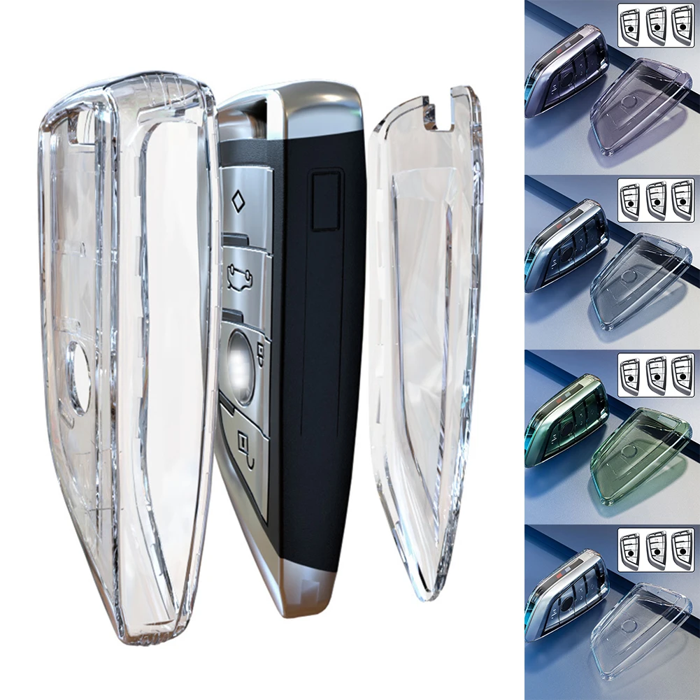 

Transparent TPU Key Shell Cover for BMW F20 G20 G30 X1 G05 X6 X7 Exact as Pictured, Easy to Install, Protects Your Key