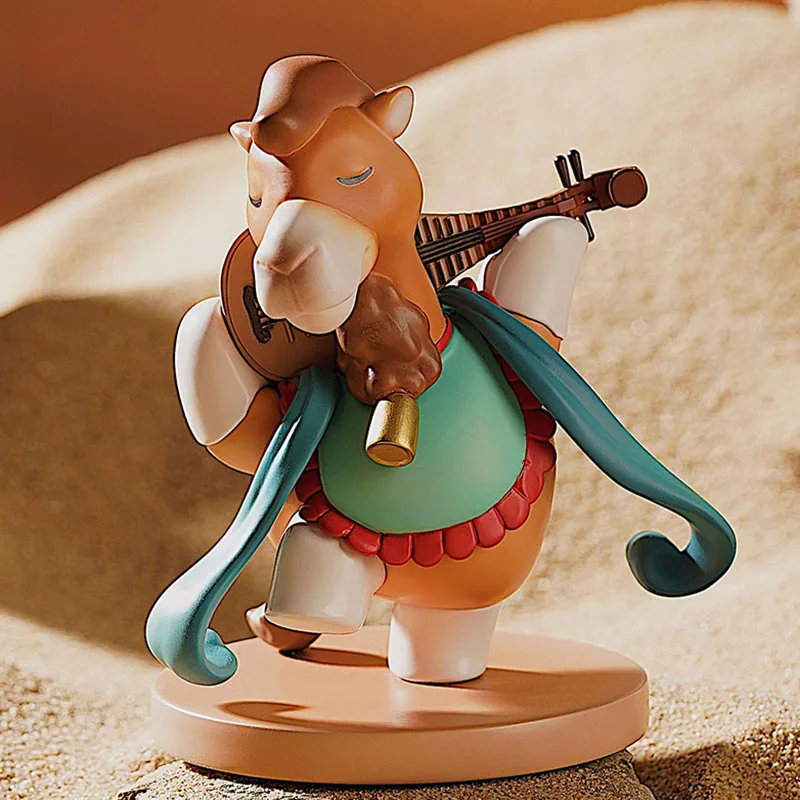 95mm Silk Road Camel Bell Cultural Creative Handmade Fairy Tale Toys Dunhuang Western Region Ornaments Gift Collection