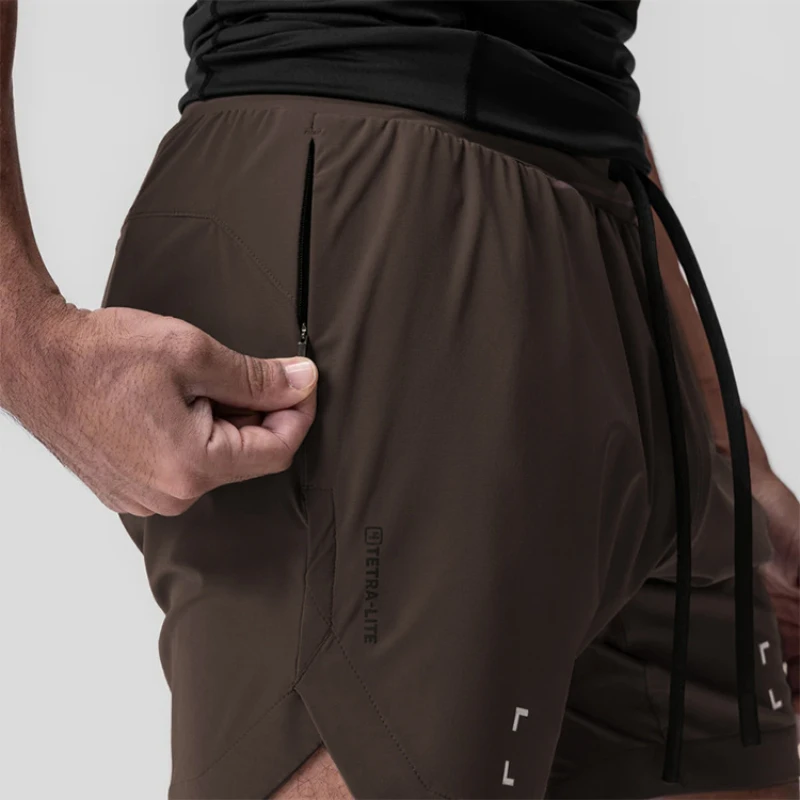 Pantalones cortos de culturismo para hombre, Shorts transpirables de secado rápido para gimnasio, Fitness, baloncesto, chándal, Verano