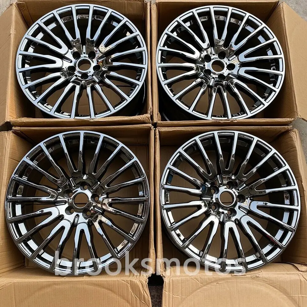

21" BLACK CHROME WHEELS RIMS FITS FOR 2008-2014 BMW 7 SERIES 629 F01 02 03 04