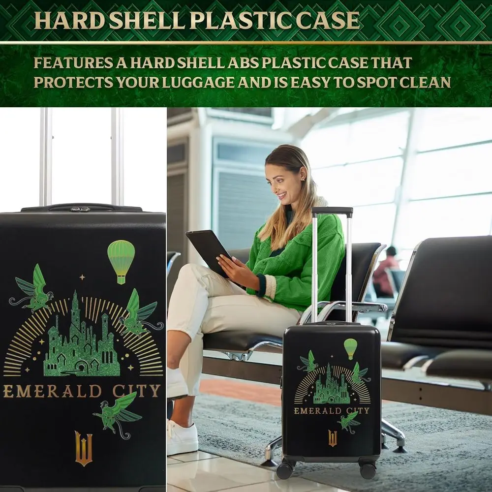 22.5 Spinner Hardshell Luggage, Carry-On Size, Black