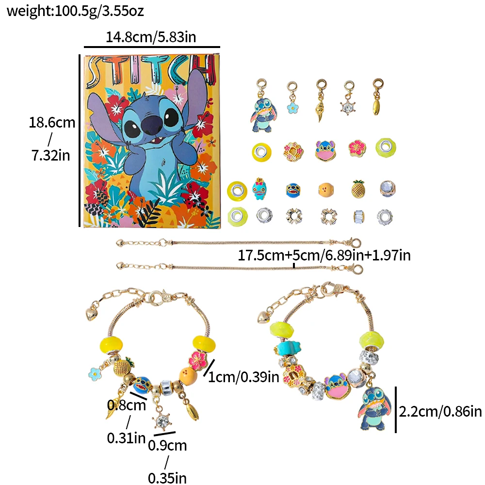 Disney figura dos desenhos animados ponto advento surpresa caixa cega diy encantos lilo & stitch kawaii acessório para amigo presentes de festa de aniversário