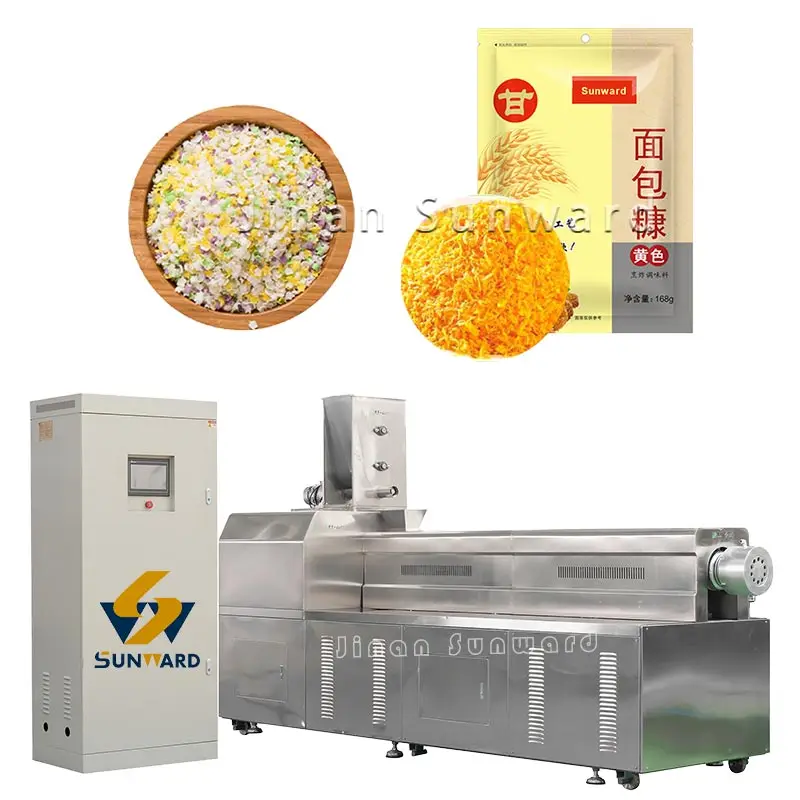 Needle-type Bread Crumbs Extruder For Bread Crumbs Equipment Twin Screw Extruder Crumbing Machine Customize