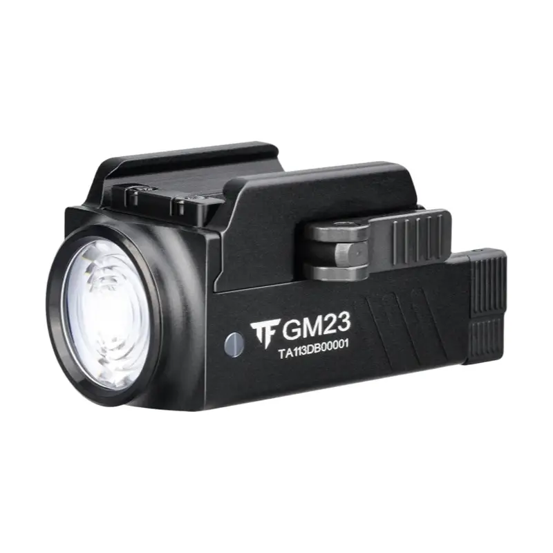 Trustfire GM23 Lanternas LED táticas Mini luzes 800 lúmens USB recarregável de liberação rápida 1913/GL Rail