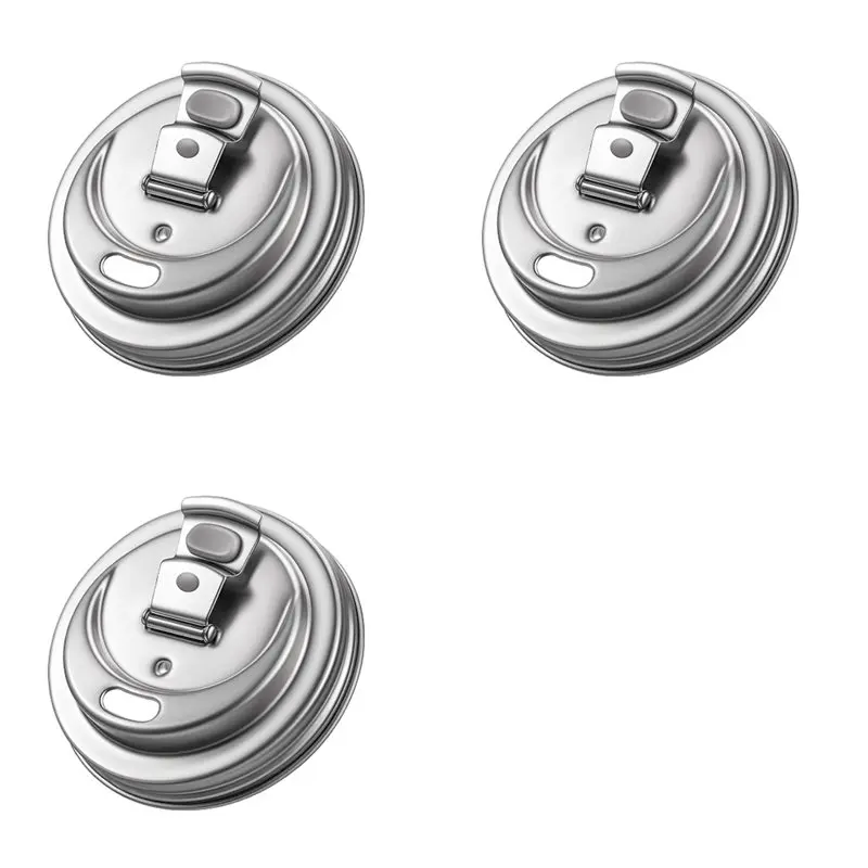 AT63-3Pack Mason Jar Drinking Lids,Wide Mouth Mason Jar Sip Lid Accessories,Anticracking Leak Proof Seal Flip Cap Cover