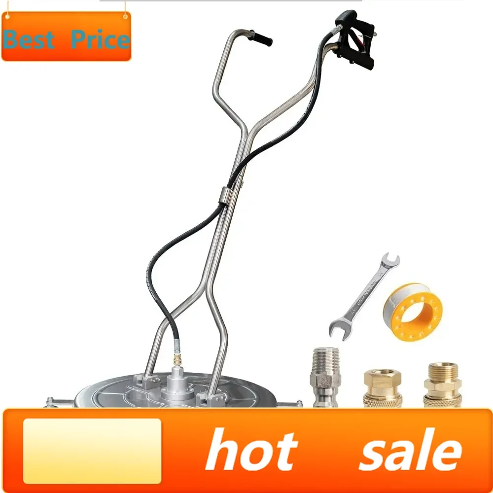 

Горячая распродажа: Мойка для поверхностей из нержавеющей стали с двумя ручками и колесами для подъездных дорог и дорожек