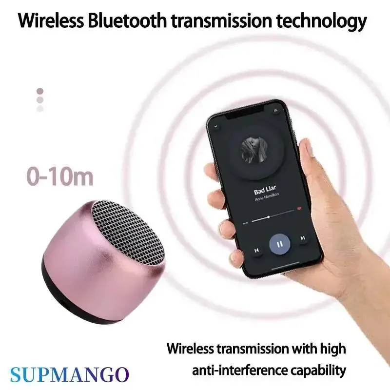 Mini USB M1 Altoparlante Bluetooth portatile Musica Stereo Surround Subwoofer esterno Altoparlante Lettore audio Altoparlante Microfono