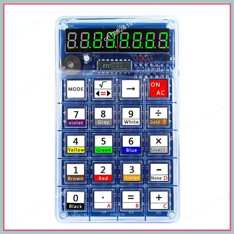 N94R Build-Your-Own LED Calculator - Electronic DIY Kit With 51 Microcontroller And Digital Tube, Resistance Conversion Projects