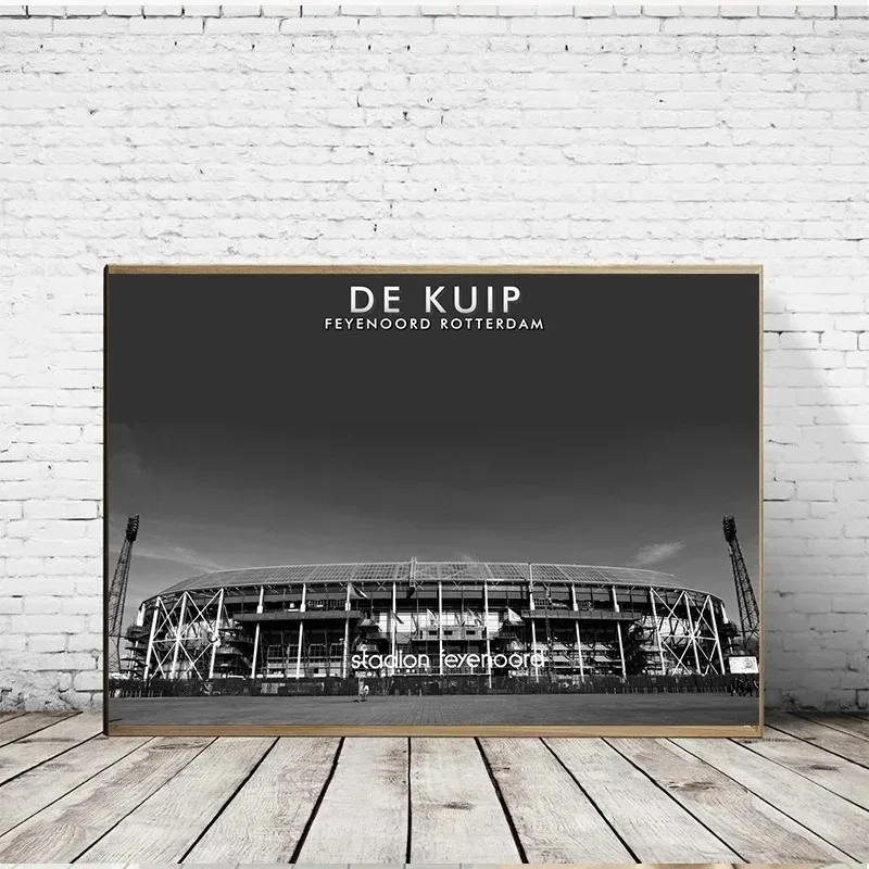 صور لملعب كرة القدم ملصقات ومطبوعات على القماش ، رسم جداري ، ديكور الغرفة ، ديكور المنزل والنادي والغرفة ، ساحة Allianz ، Santiago De Bermuda