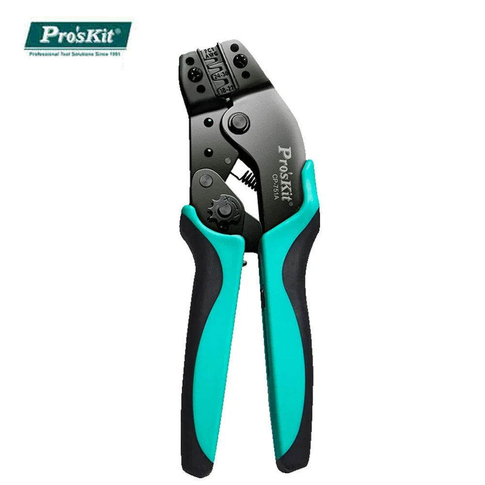 

Pro'sKit Crimping Pliers CP-751A/B/C/E/H/N/PA 7.5 Inch Morse Terminals Electrician Ratchet Clamp Open Barrel Crimper Tool