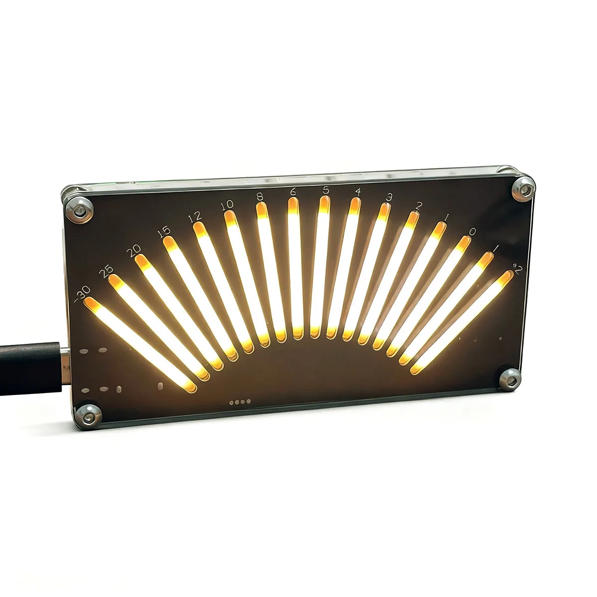 DIY LED Music Spectrum LED Audio Level Indicator Pick-up Rhythm Light Voice Controlled Single/Dual Channel Retro Level Indicator