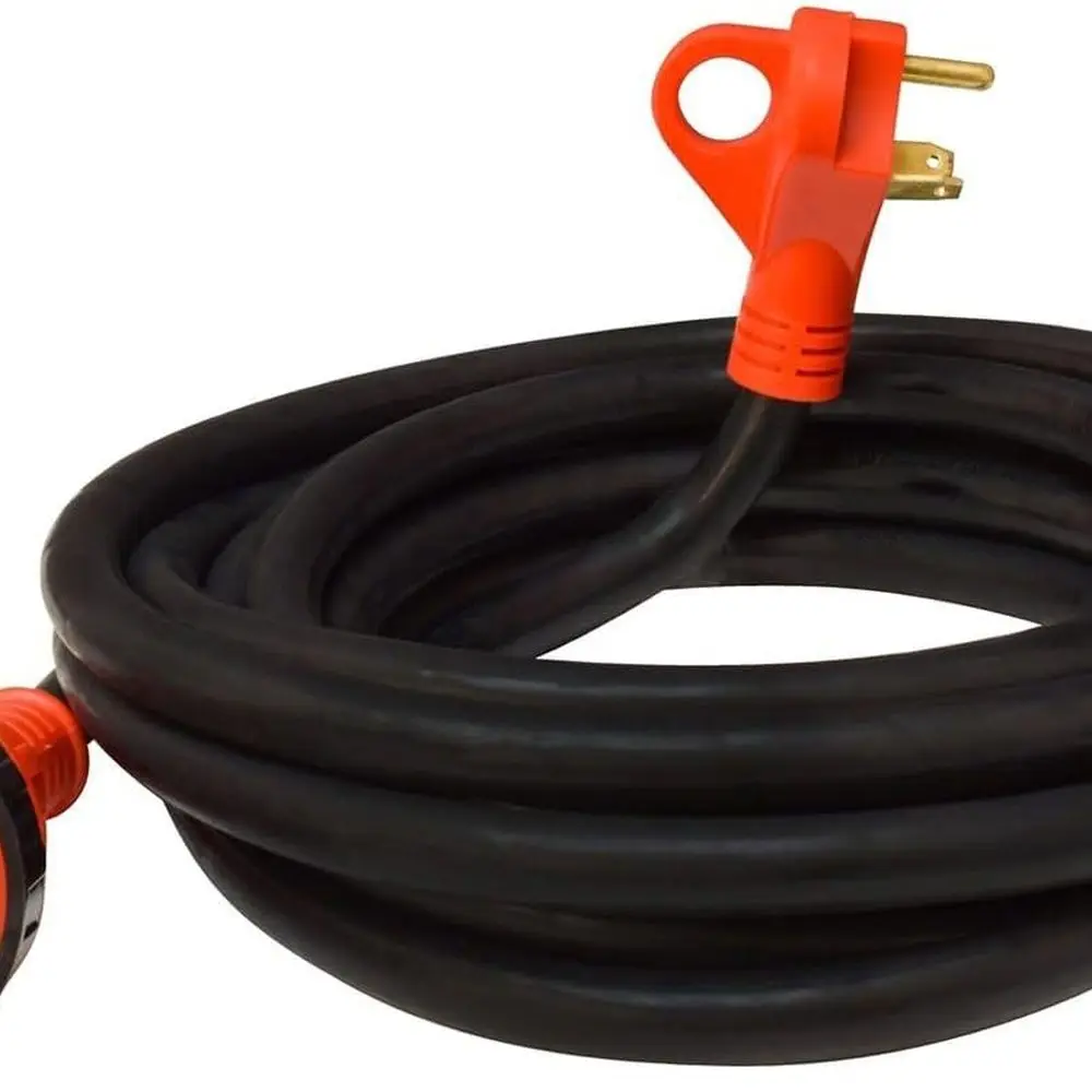 

- A10-3025ED Мощный шнур для автодома, съемный шнур питания на 30 А, шнур длиной 25 футов для автофургона, красный