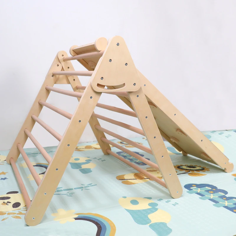 

Wooden Beech Mini Climbing Frame Kindergarten Amusement Facilities Physical Training Xiaowoniu