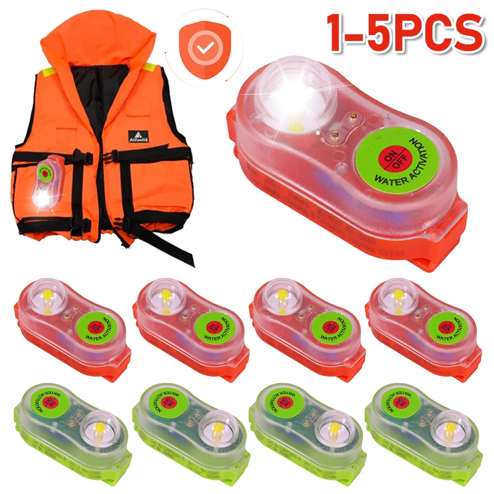 LED Life Jacket Light Survivor Locator Light Lithium Seawater Self-Lighting Light Life-saving Adult Children For Life Vest