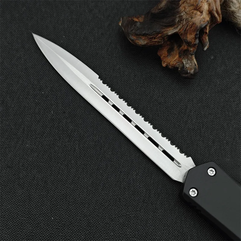 Outdoor Knife, 440C blade zinc alloy handle Camping Survival Tactics Hunting self-defense multi-purpose EDC Tool for Men Gift