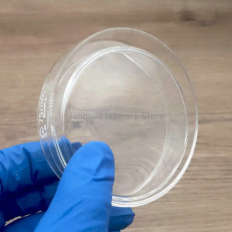 Laboratorio da 35mm a 200mm piastre Petri in vetro borosilicato piatto per coltura cellulare vaso sperimentale per coltura microbica